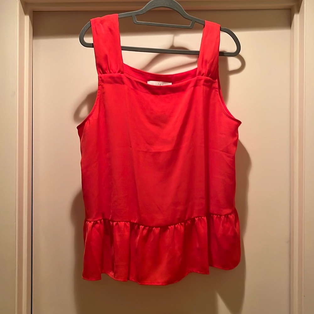 Loft tank red NWT xl